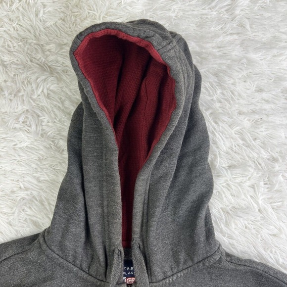 Vintage Y2K Ecko UNLTD Hoodie Mens Size Small Gray/Red Spell Out Rhino Logo 1972 - Picture 7 of 16